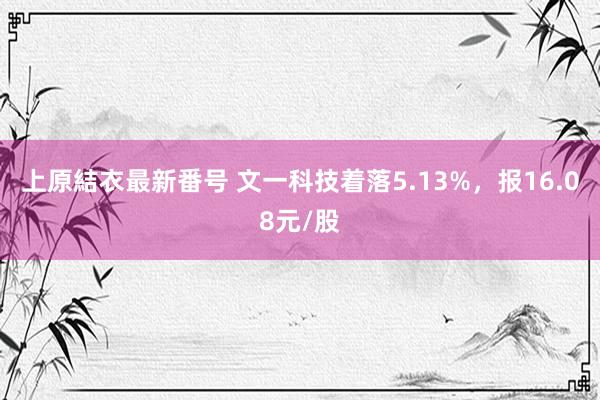 上原結衣最新番号 文一科技着落5.13%，报16.08元/股