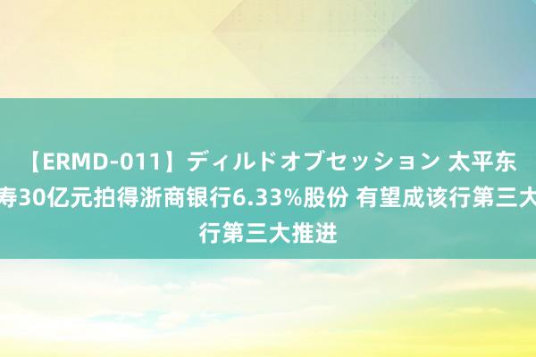 【ERMD-011】ディルドオブセッション 太平东谈主寿30亿元拍得浙商银行6.33%股份 有望成该行第三大推进