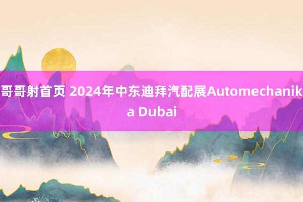 哥哥射首页 2024年中东迪拜汽配展Automechanika Dubai