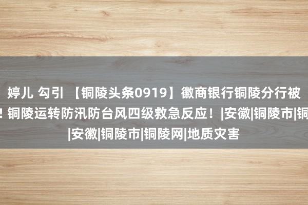 婷儿 勾引 【铜陵头条0919】徽商银行铜陵分行被罚|大雨、暴雨! 铜陵运转防汛防台风四级救急反应！|安徽|铜陵市|铜陵网|地质灾害