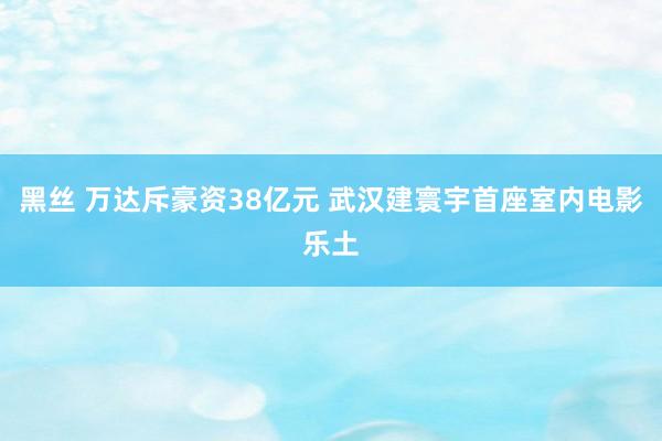 黑丝 万达斥豪资38亿元 武汉建寰宇首座室内电影乐土